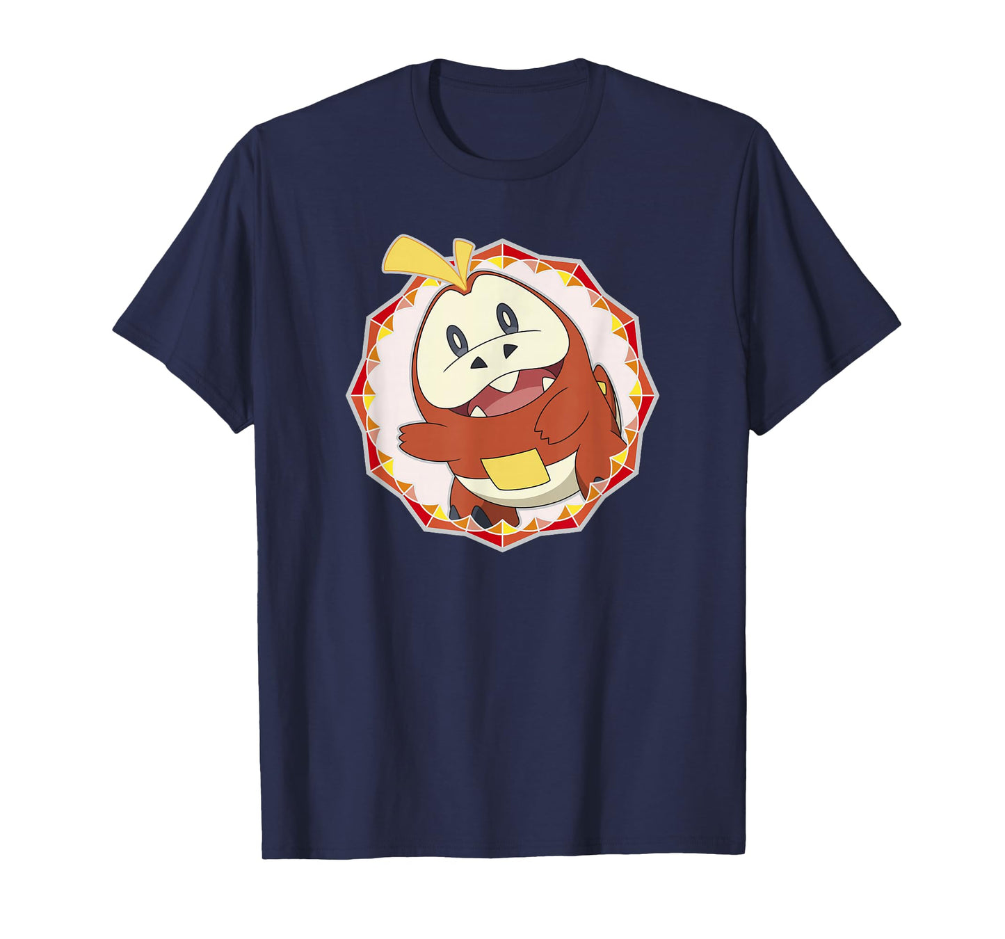 Pokémon Fuecoco Crystal Sparkle Geometric Center Portrait T-Shirt