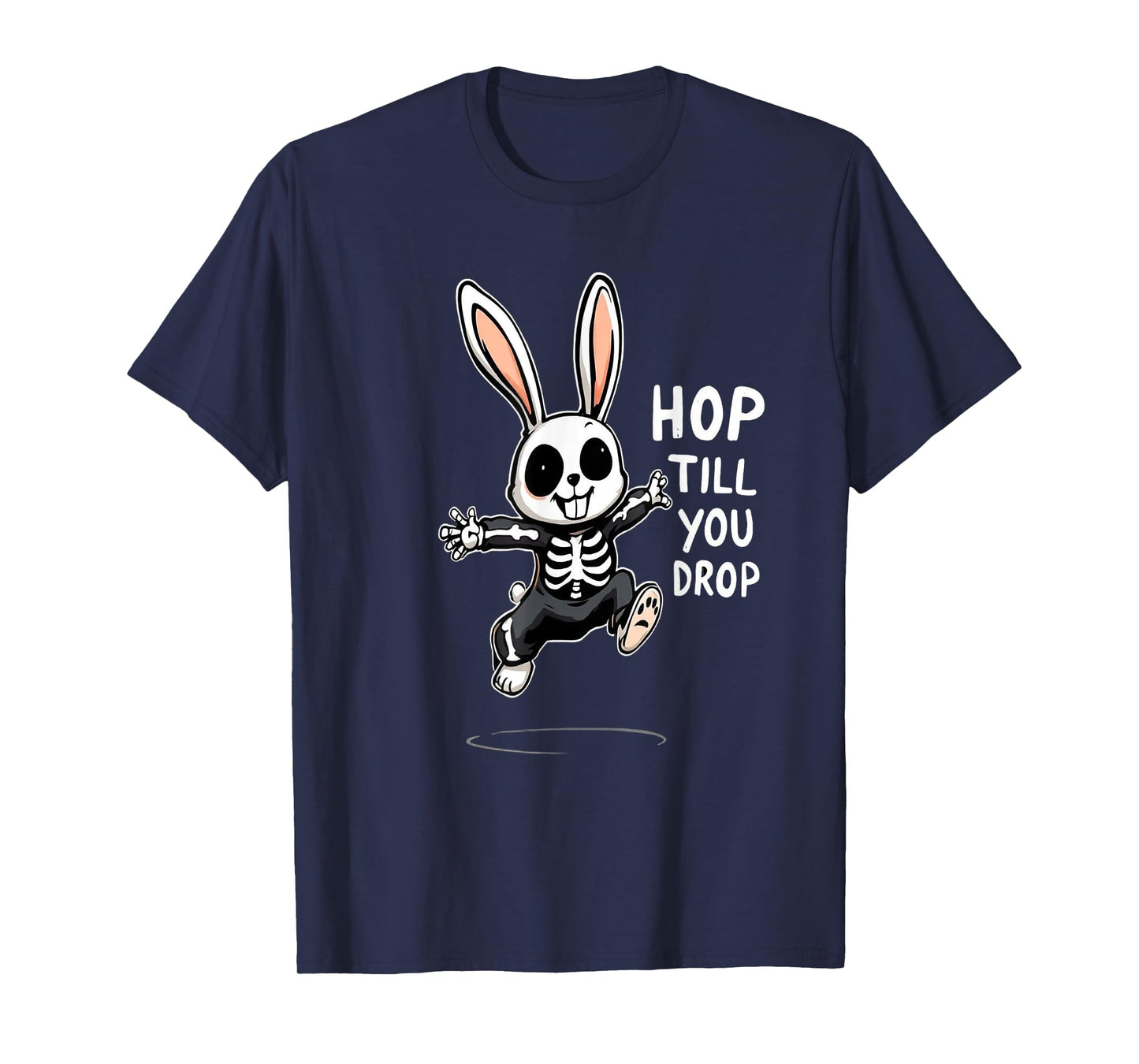 Halloween Funny Skeleton Bunny Boys Men Kids Tees T-Shirt