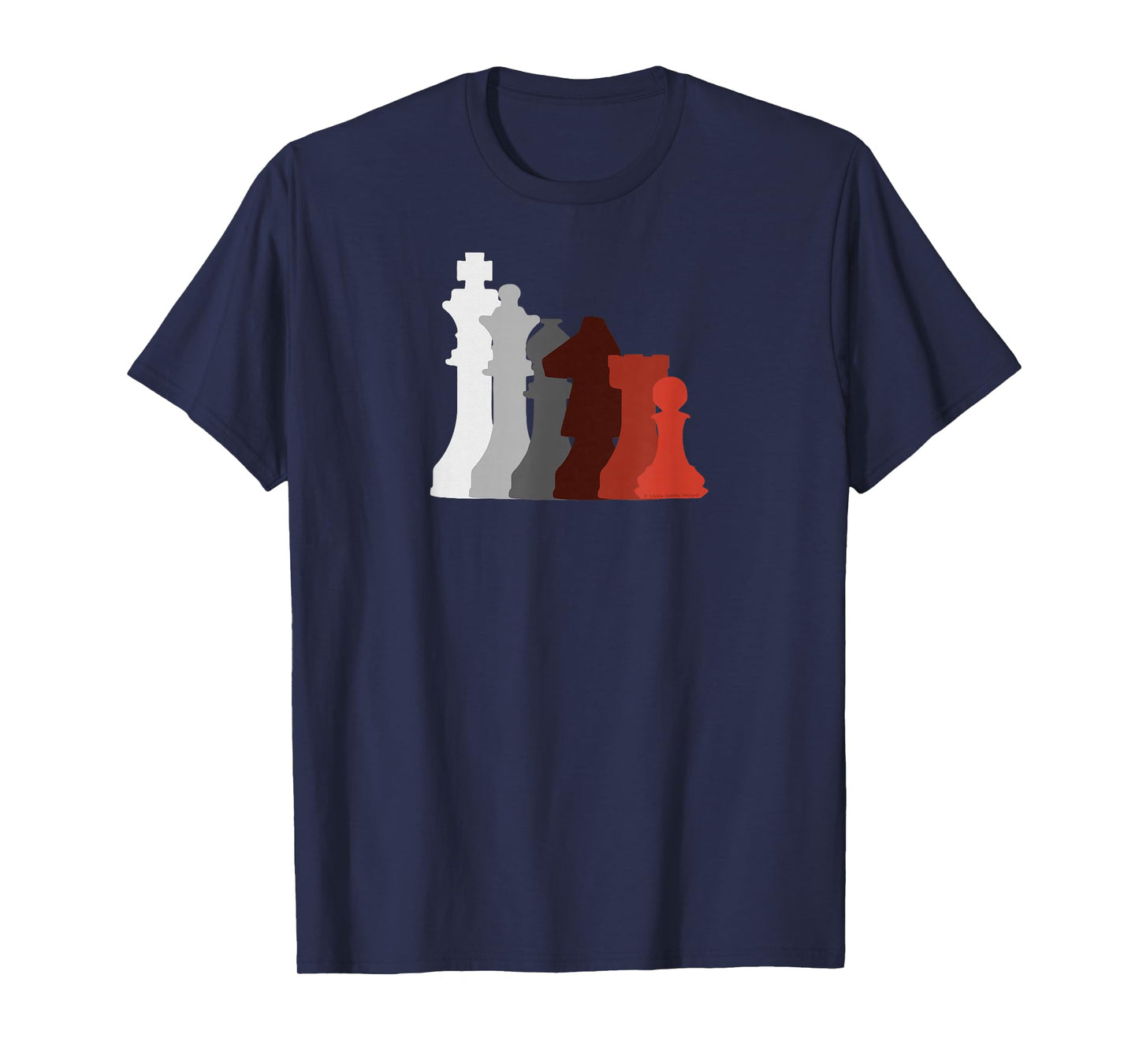 Cool Chess Pieces in Gaming Colors Chess Players T-Shirt