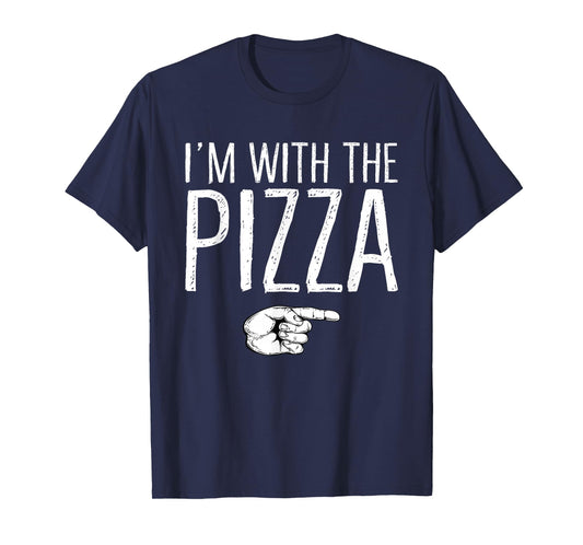 I'm With The Pizza Matching Costume Lazy Halloween Party T-Shirt