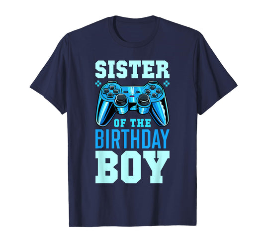 Sister of the Birthday Boy Matching Video Gamer Birthday T-Shirt