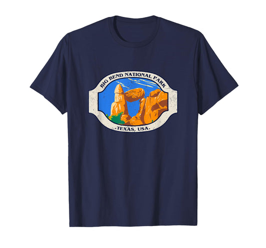Vintage Big Bend National Park Balanced Rock Texas T-Shirt