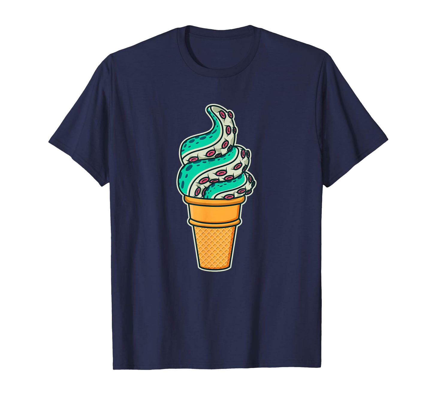 Swirly Octopus Tentacle Ice Cream T-Shirt