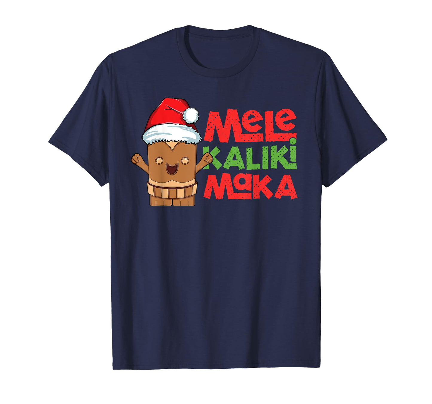Mele Kalikimaka Hawaiian Christmas Tiki Hawaii Kids Boys T-Shirt