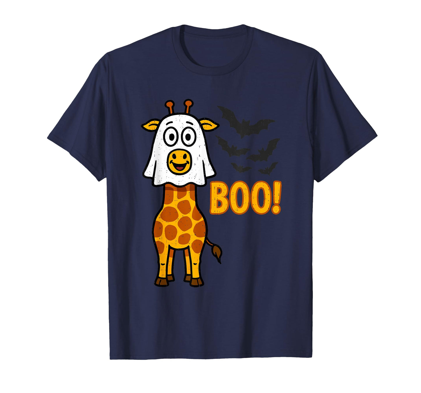 Funny Giraffe Boo Halloween Costume Spooky Animal Lovers T-Shirt