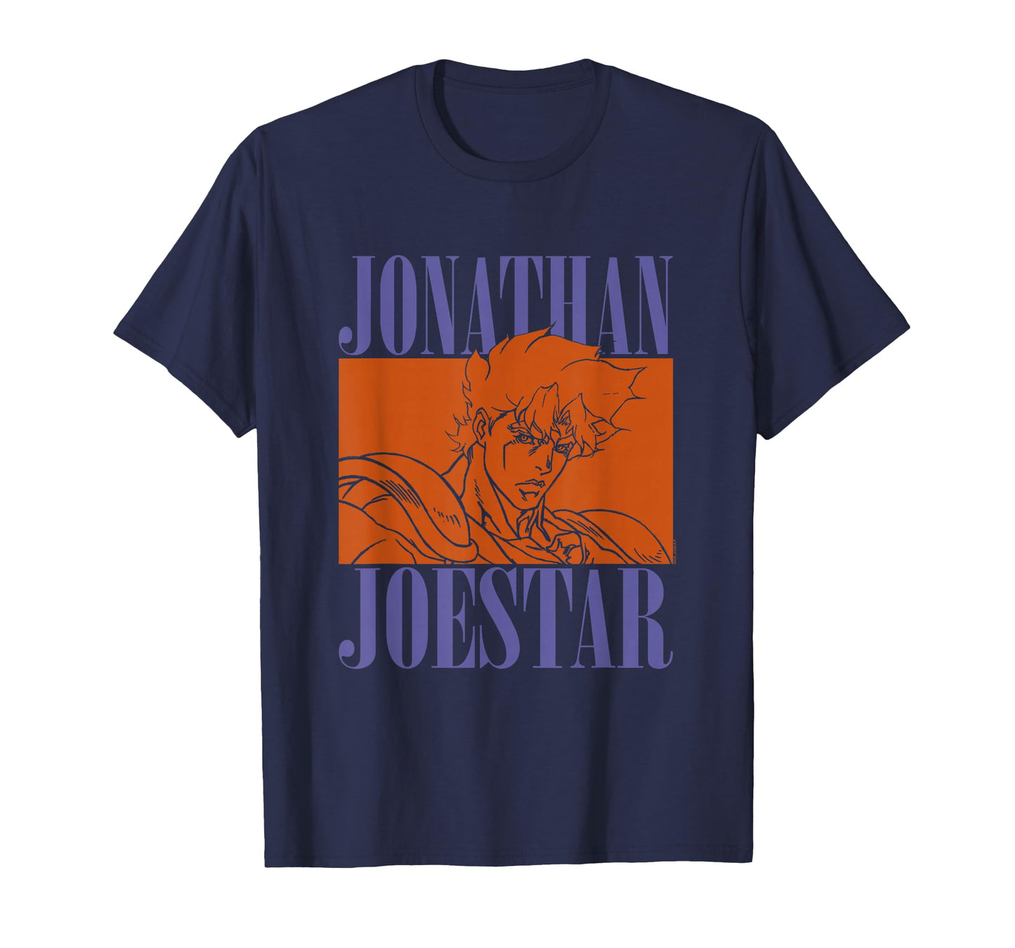 JoJo Part 1 Phantom Blood Jonathan Joestar Orange Stencil T-Shirt