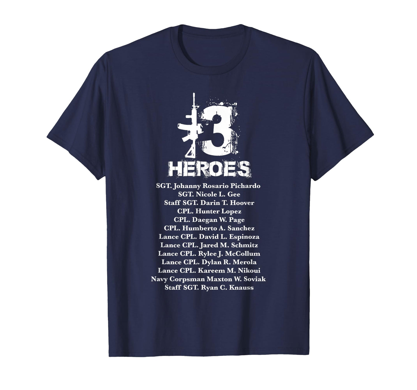 13 Heroes 08-26-2021 Never Forget Honor Fallen Soldiers Gift T-Shirt