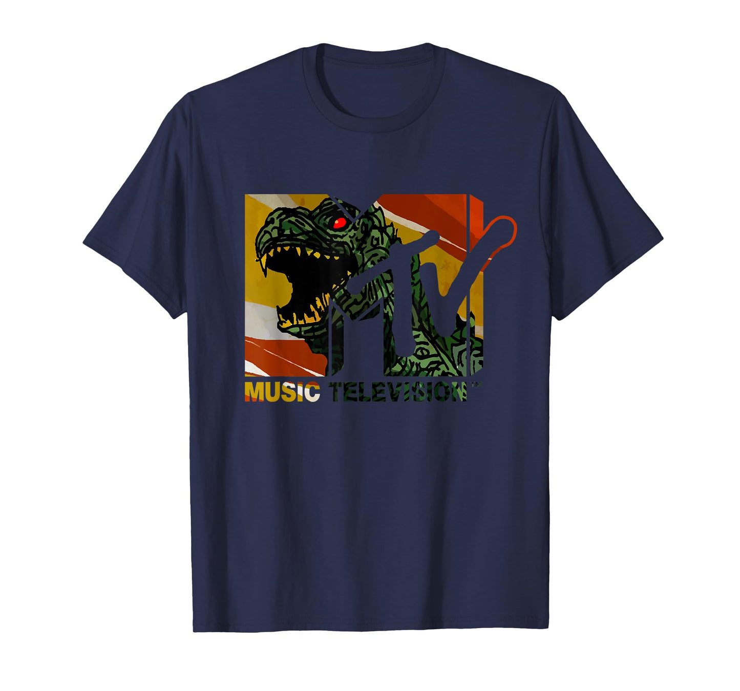 Mademark x MTV - MTV Logo Monster will Eat You Vintage Graphic Men & Women T-Shirt