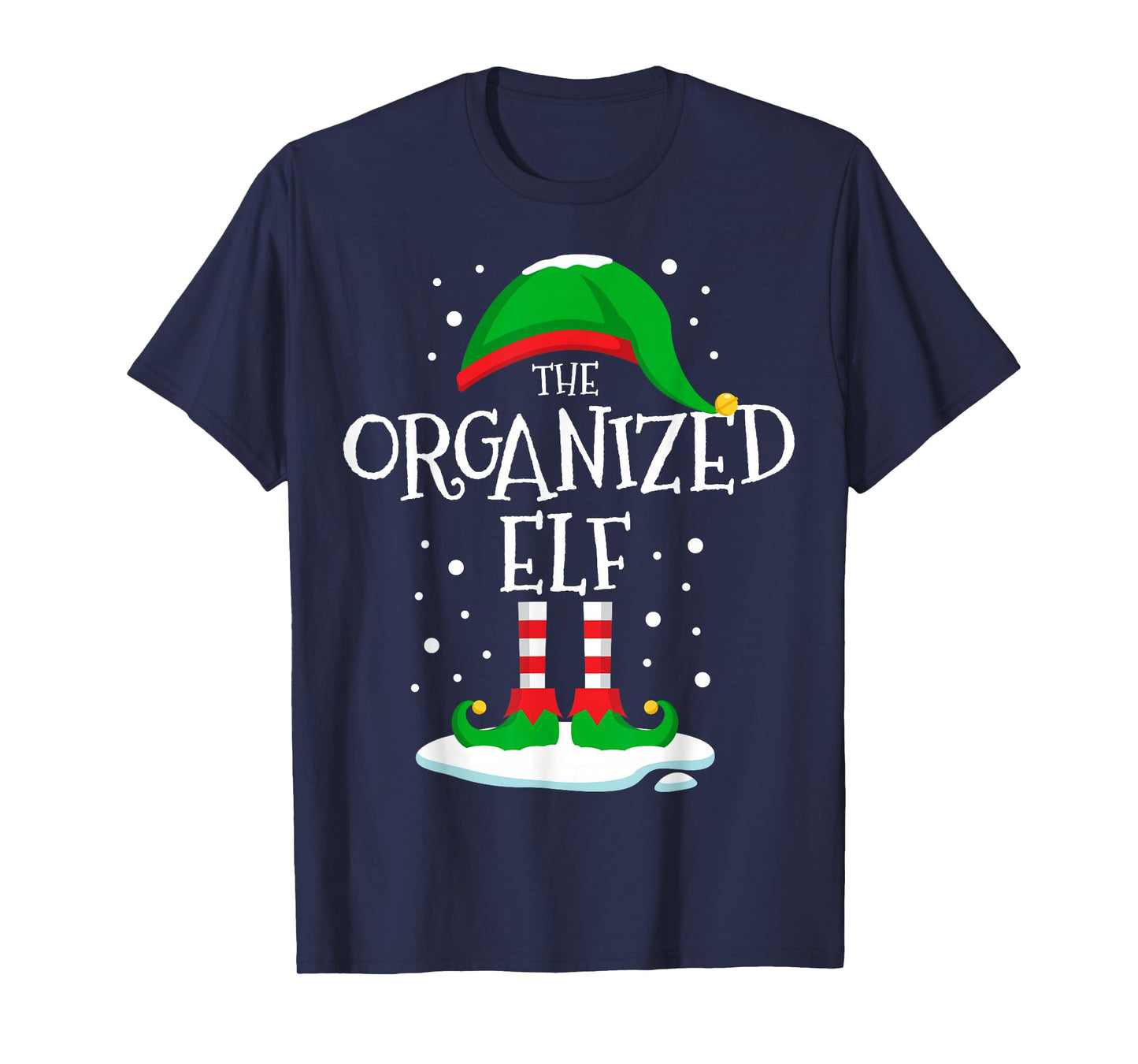The Organized Elf Christmas Family Matching Xmas Group Funny T-Shirt
