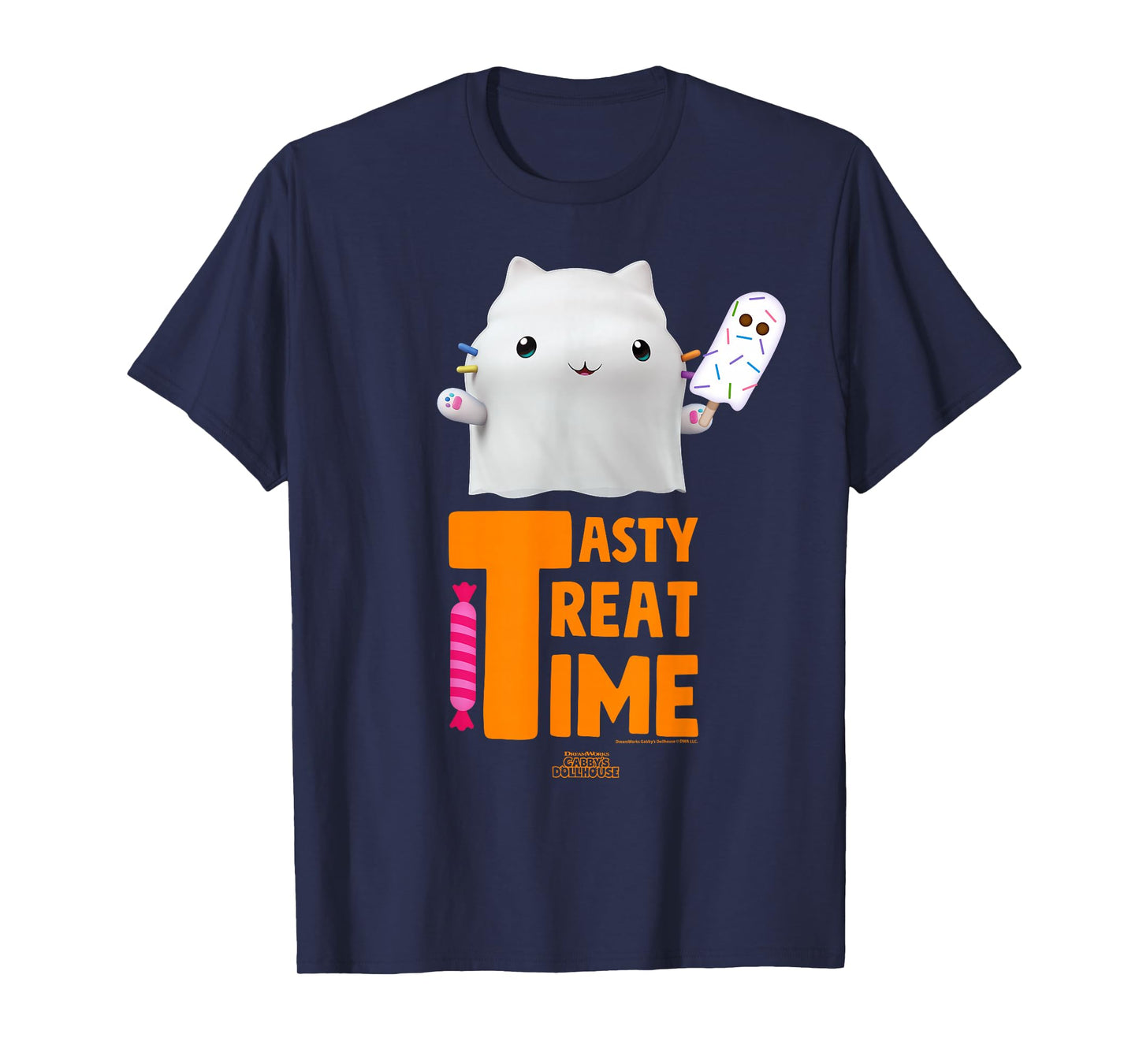 DreamWorks Gabby’s Dollhouse Cakey Tasty Treat Time Ghost T-Shirt