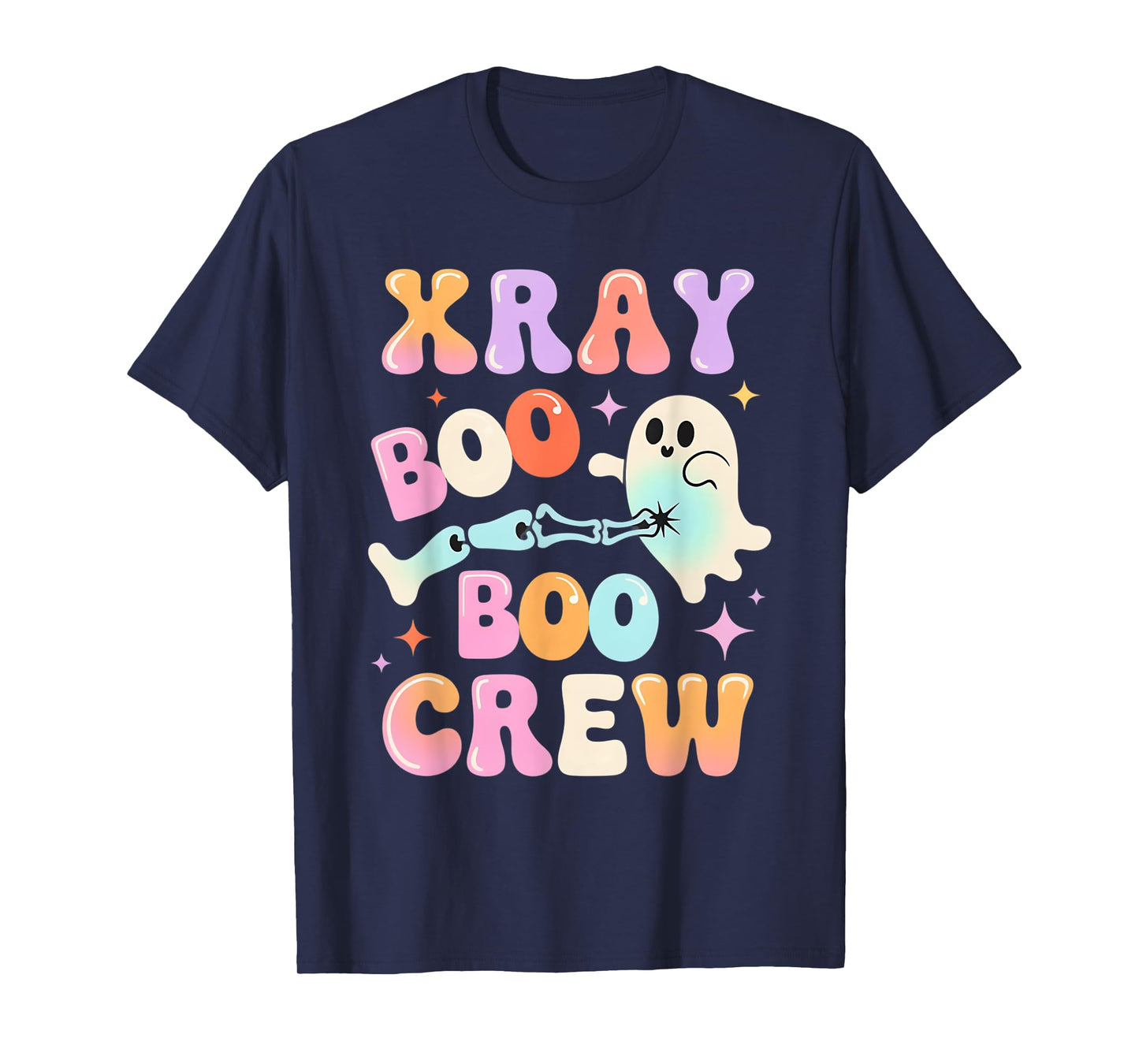 X Ray Boo Boo Crew Ghost Radiology Halloween Fall Nurse T-Shirt