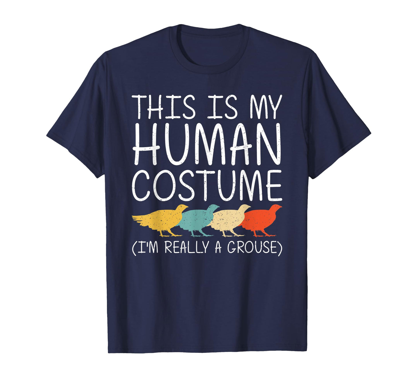 Grouse Halloween Human Costume Game bird Fowl Easy DIY Gift T-Shirt