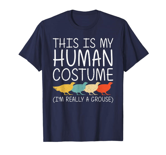 Grouse Halloween Human Costume Game bird Fowl Easy DIY Gift T-Shirt
