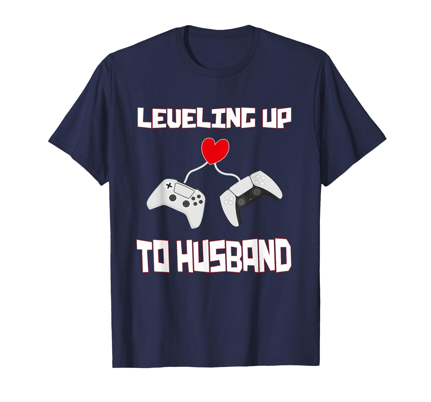 Leveling Up to Husband Groom Gamer Husband Marriage T-Shirt