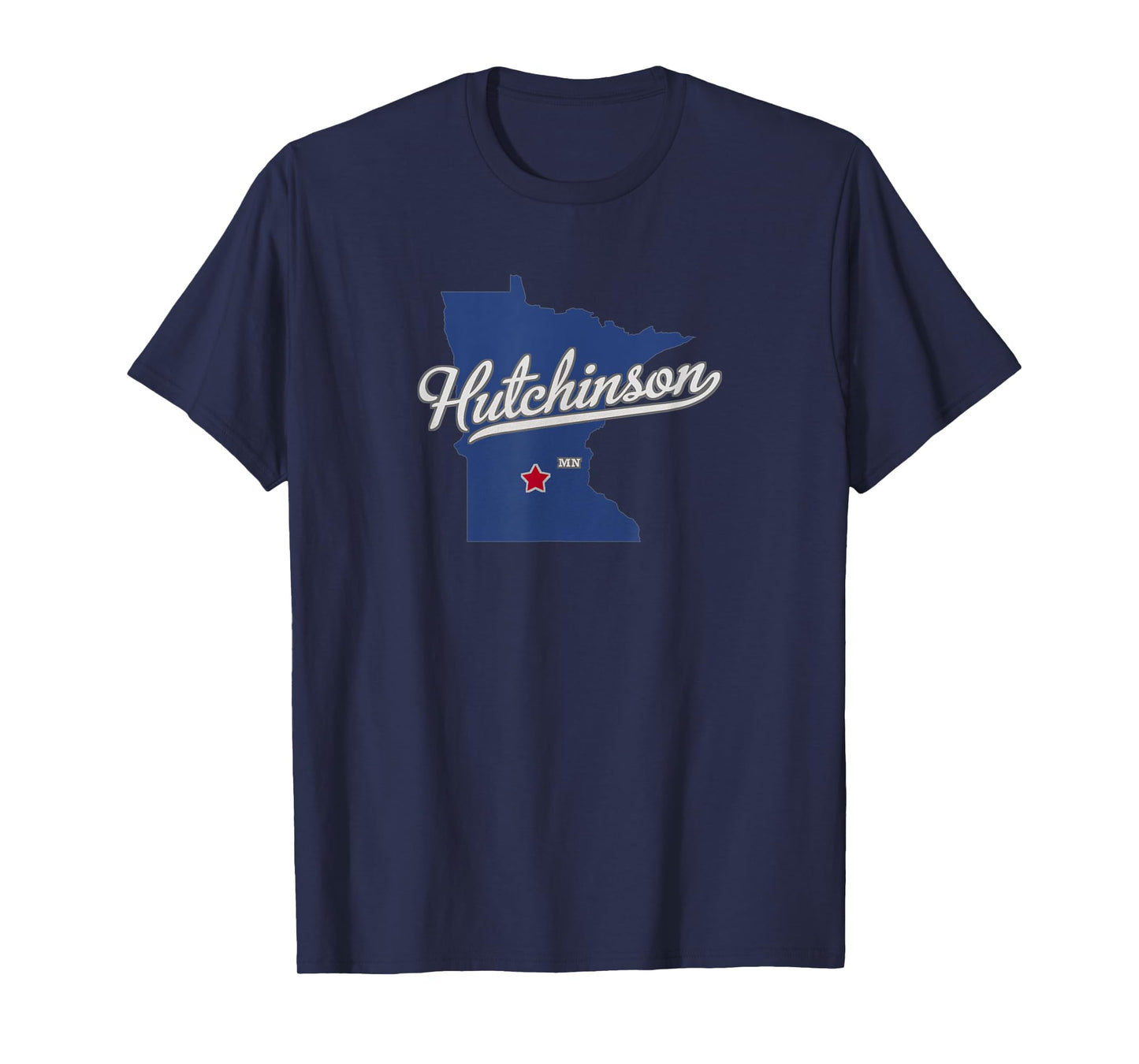 Hutchinson Minnesota MN Map T-Shirt