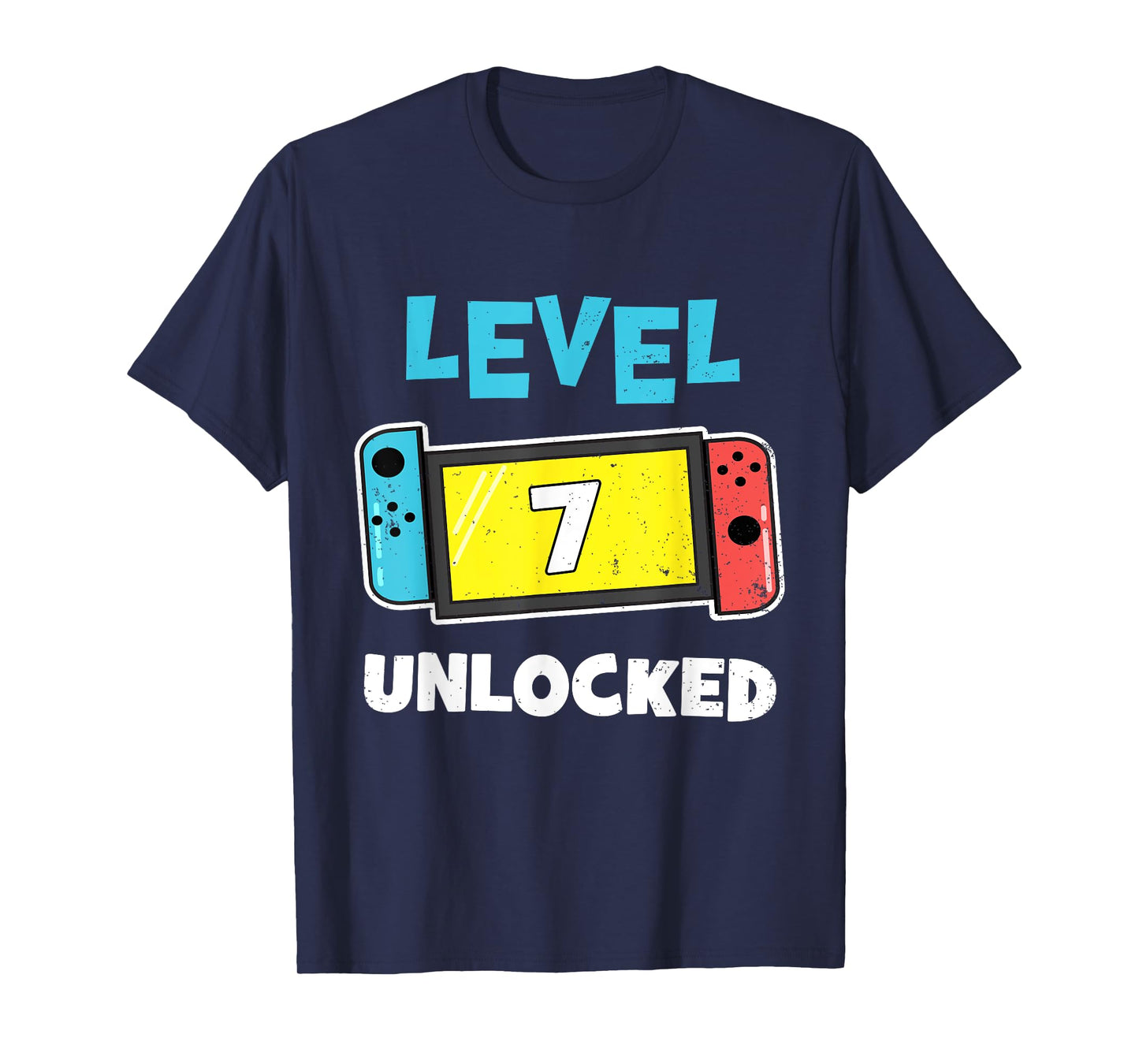 Level 7 unlocked Gamer 7th Birthday Gift Video Game lovers T-Shirt
