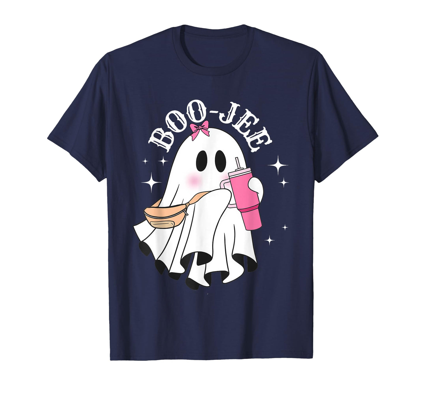 Boo-JEE Ghost Spooky Cute Halloween Boo Women Girls T-Shirt