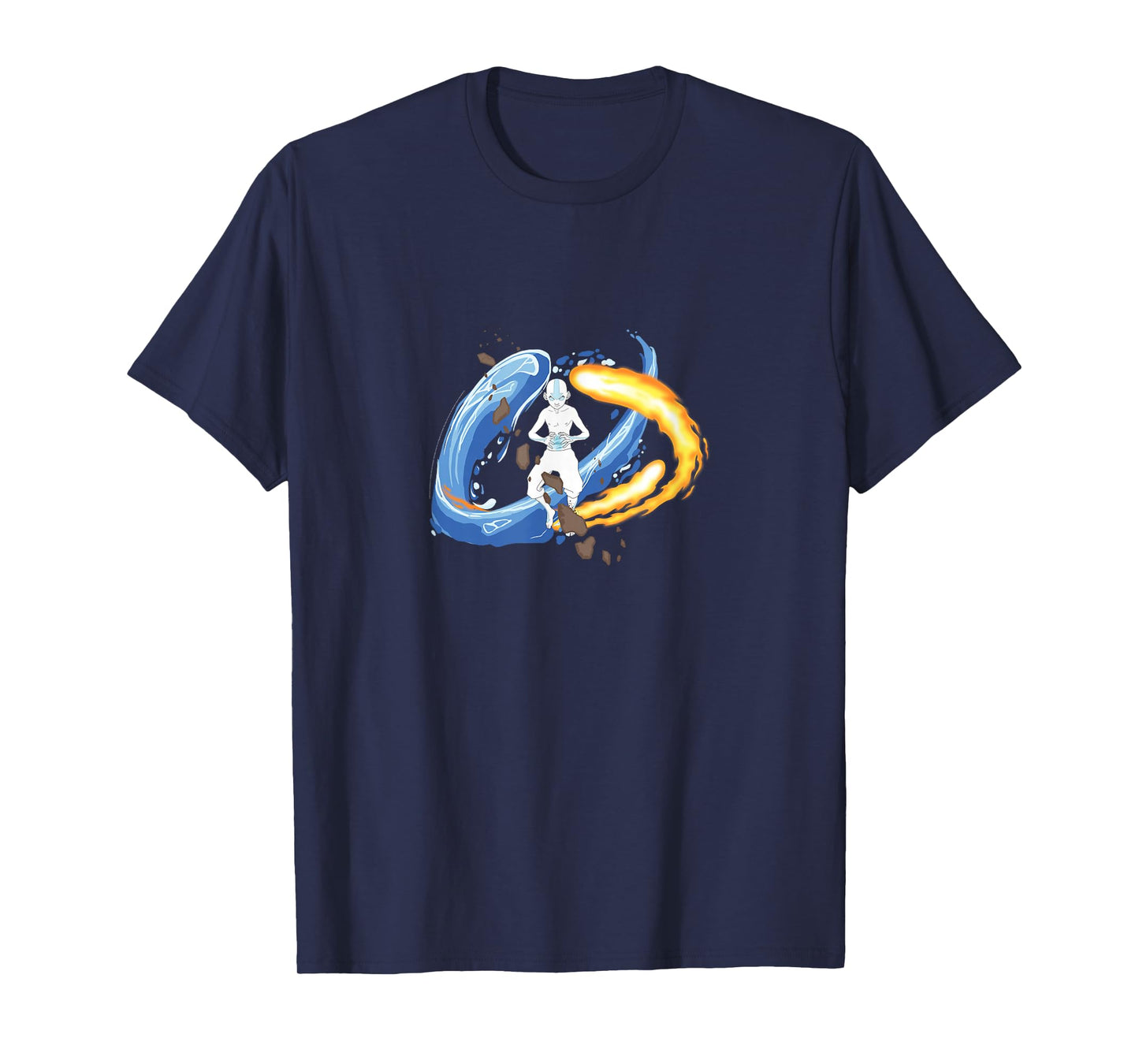 Avatar: The Last Airbender Aang Mastering Elements Swirl T-Shirt
