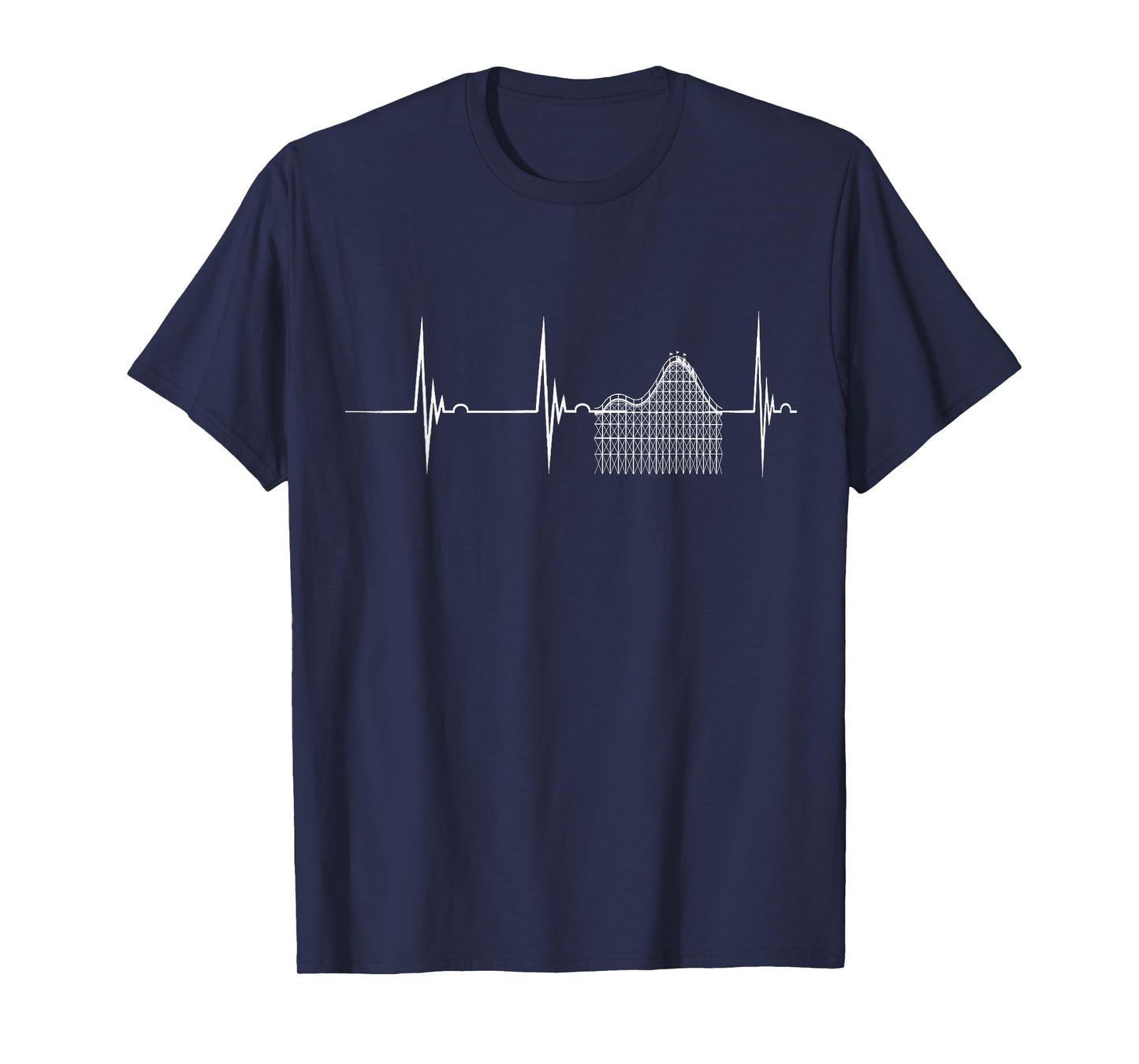 Roller Coaster Heartbeat EKG Pulsline Thrillseekers T-Shirt T-Shirt