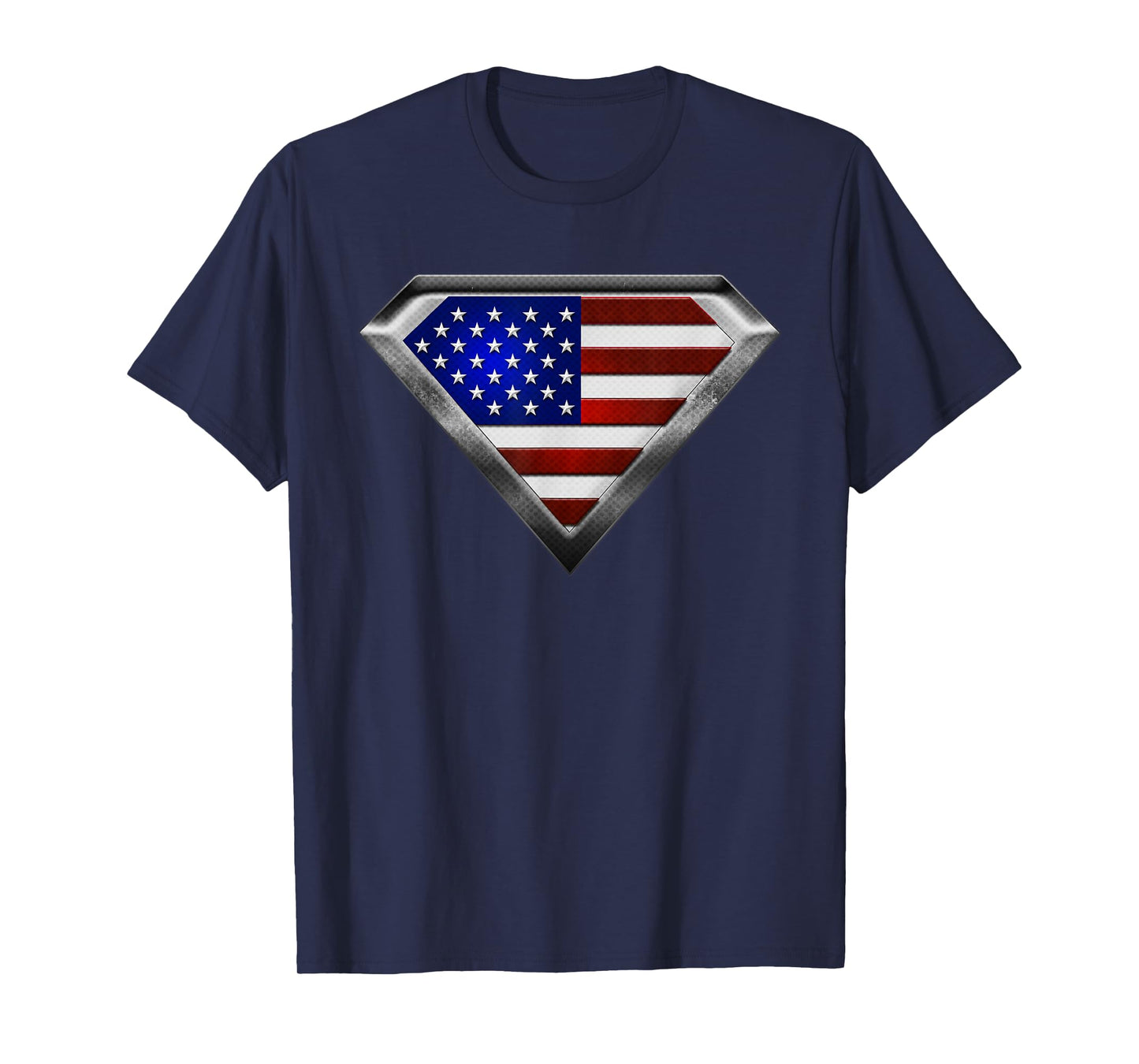 Super USA Flag Superhero Patriotic American Flag T-Shirt