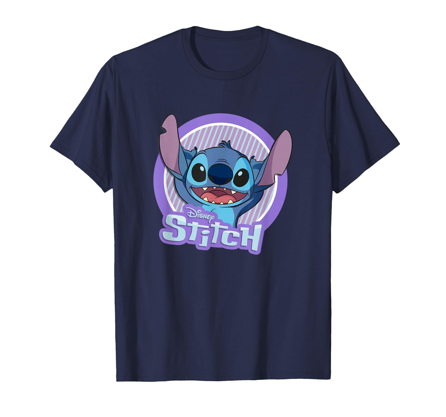 Disney Lilo & Stitch Happy Stitch Big Chest Portrait Logo T-Shirt
