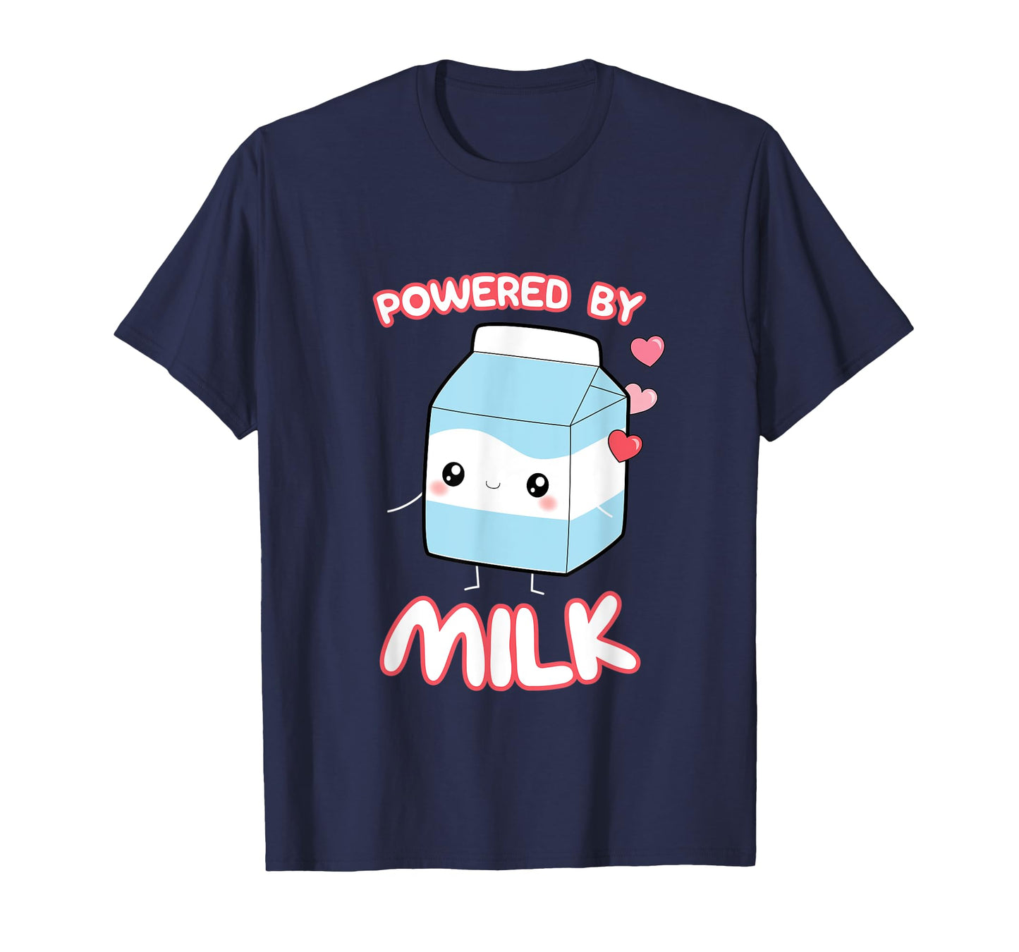 Powered By Milk, Kawaii Milk Otaku Top T-Shirt