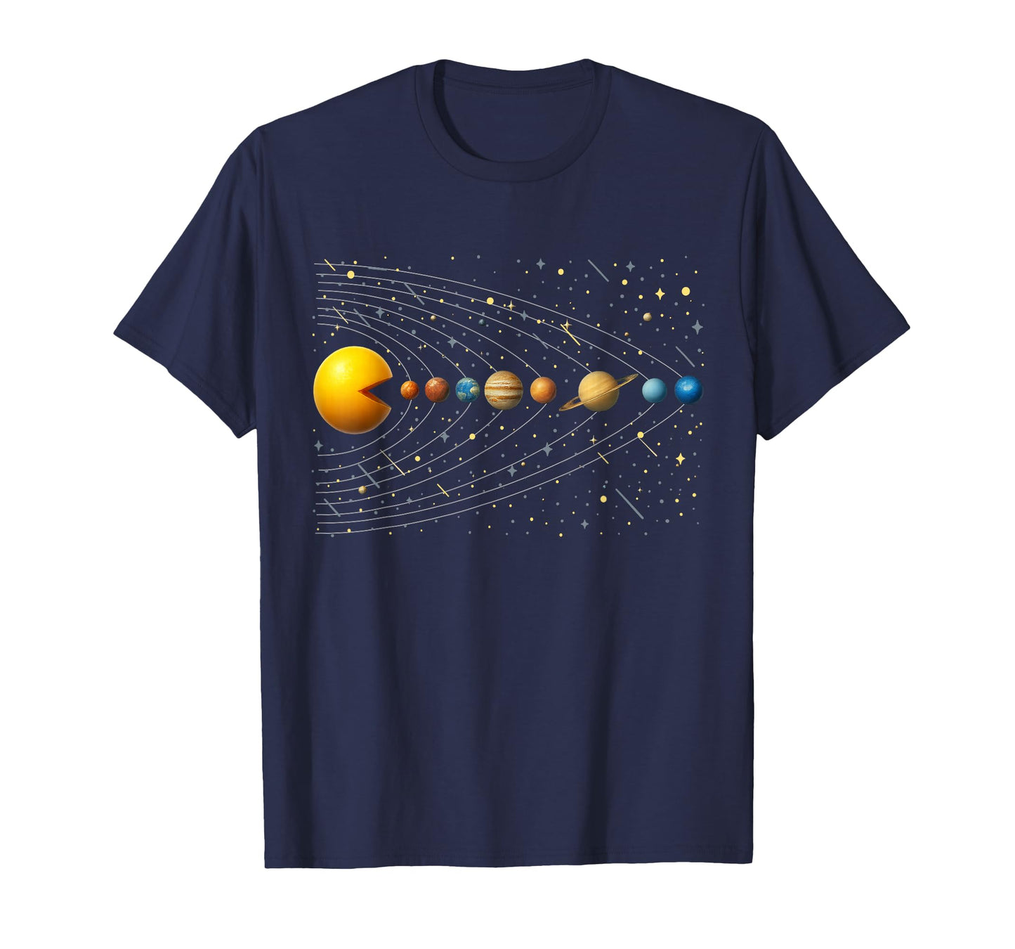 Astronauts Space Video Games Funny Solar Systems T-Shirt