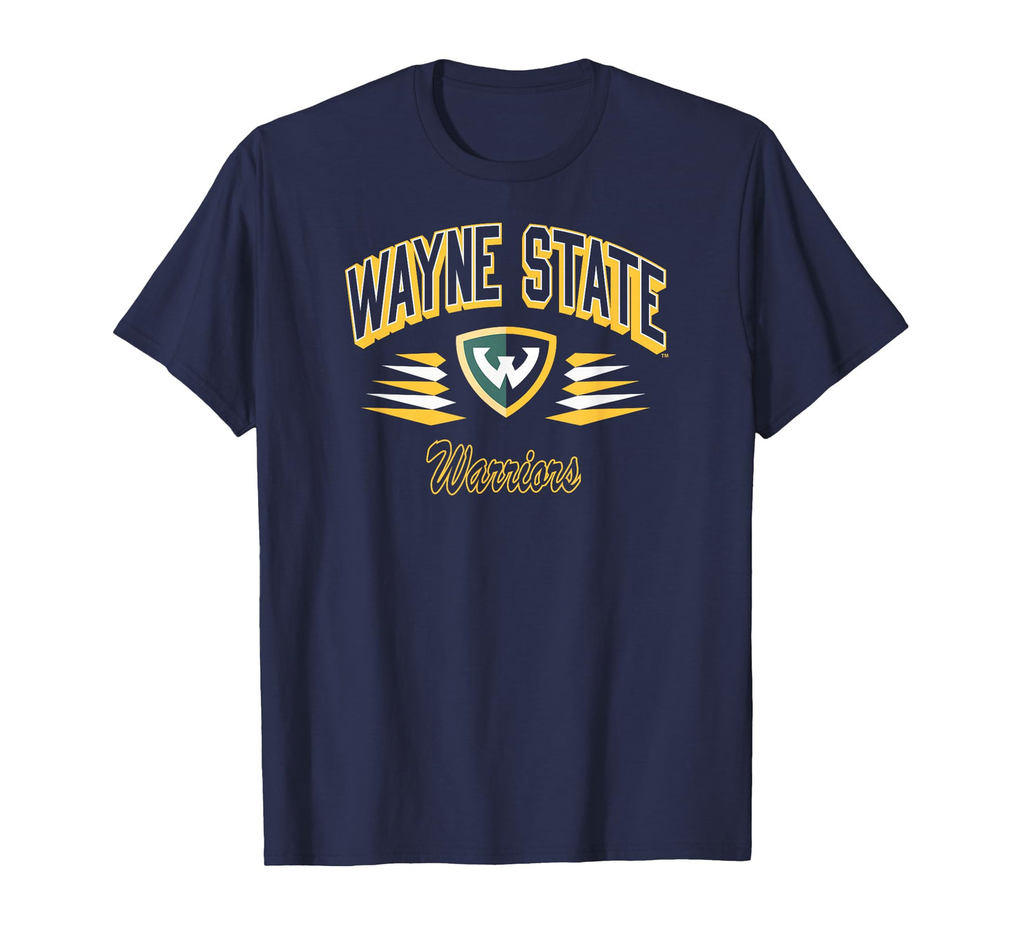 Wayne State Warriors Retro Diamond Green Officially Licensed T-Shirt