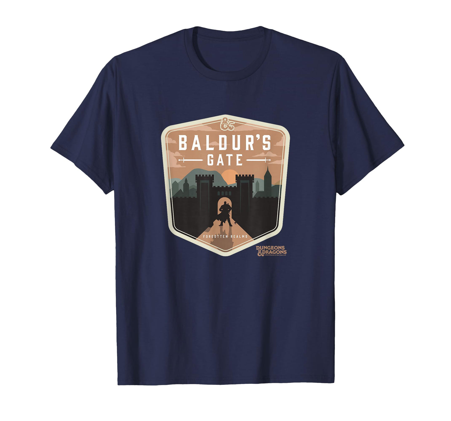 Dungeons & Dragons Baldur's Gate Forgotten Realms Logo T-Shirt
