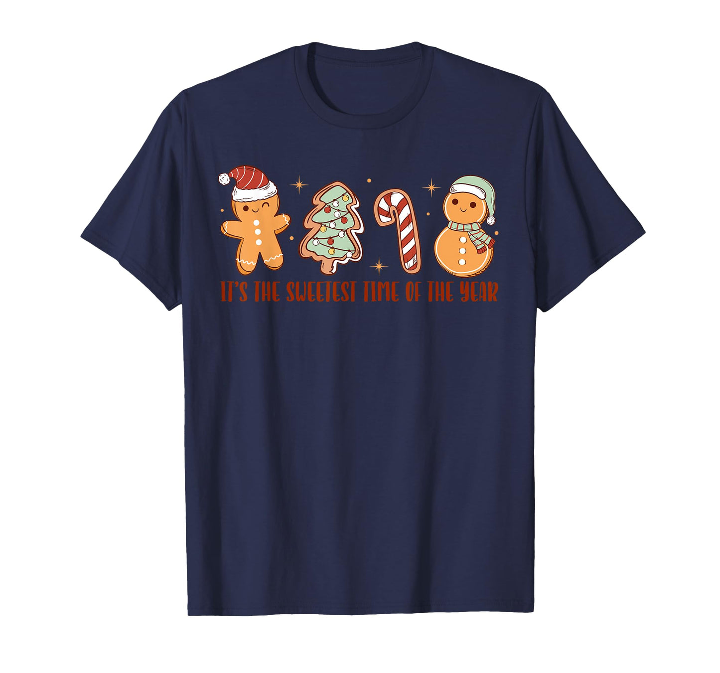 Funny It's The Sweetest Time Of The Year Santa Gingerbread T-Shirt