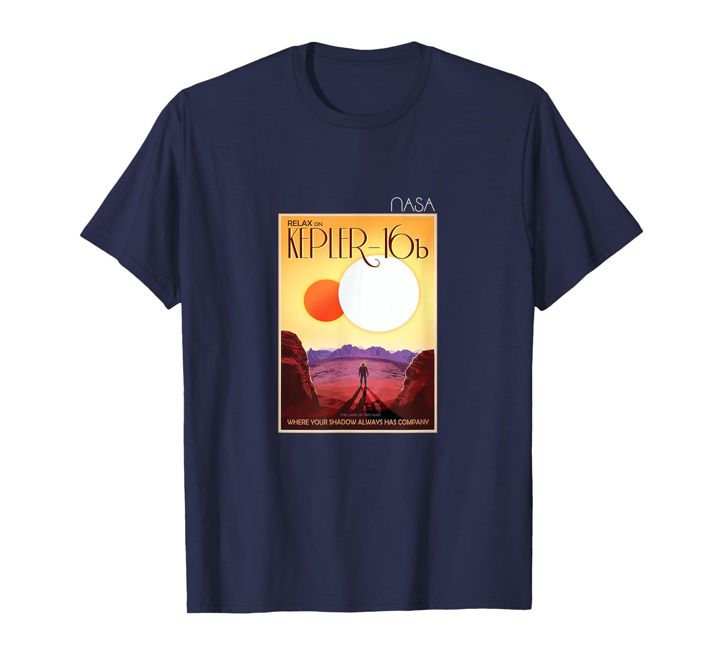 The Official Kepler 16b Space Tourism Poster NASA T-Shirt T-Shirt