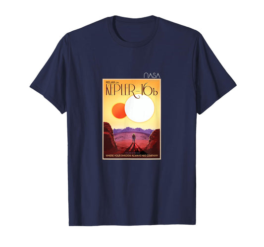 The Official Kepler 16b Space Tourism Poster NASA T-Shirt T-Shirt