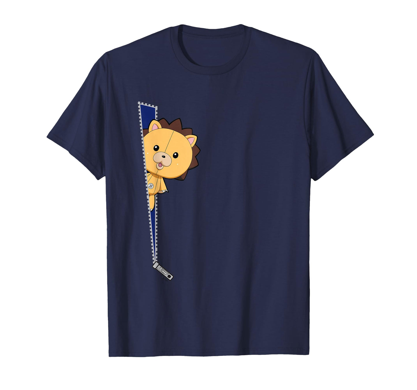 Bleach Kon Stuffed Icon with Zipper Anime T-Shirt