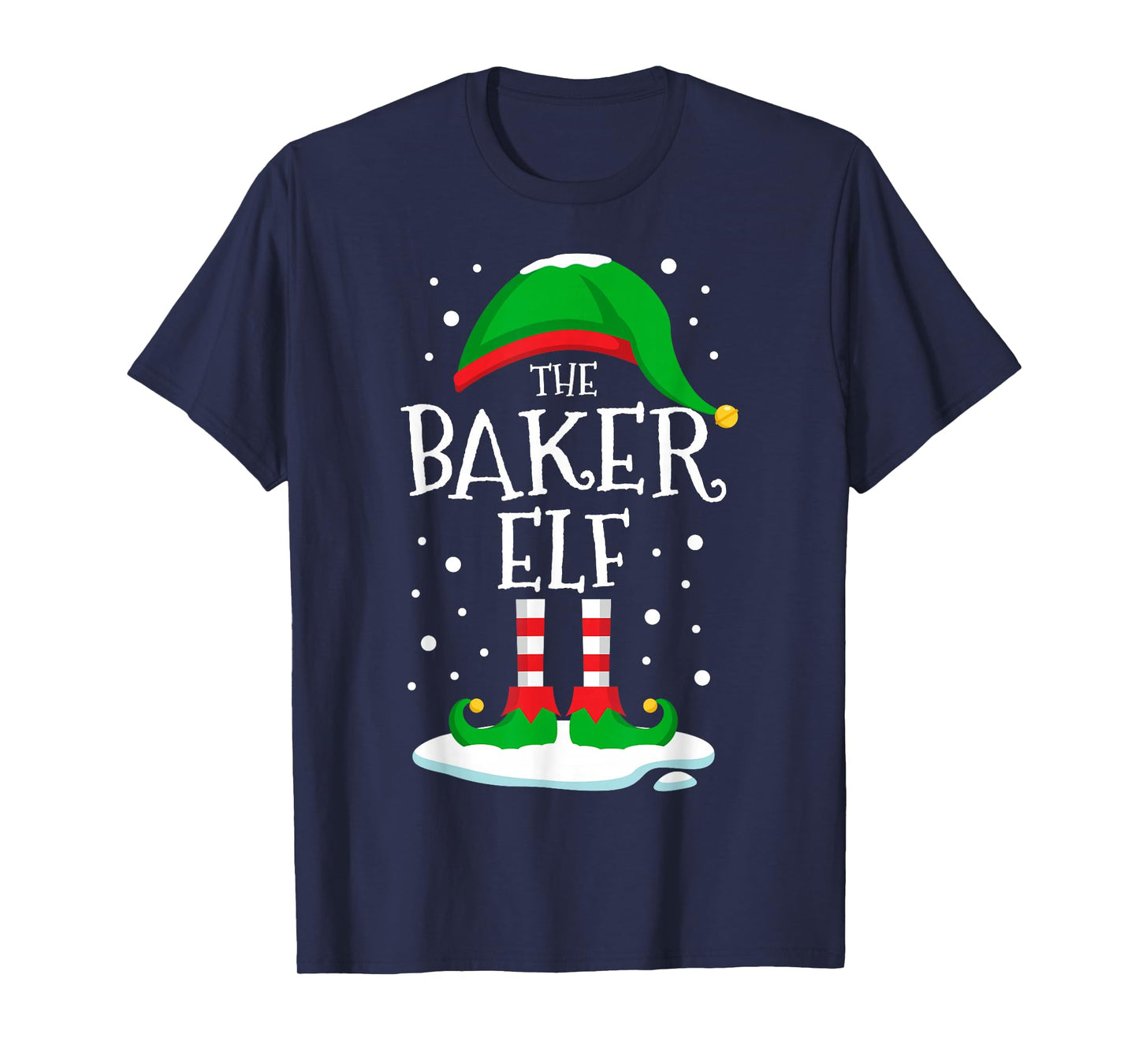 The Baker Elf Christmas Family Matching Xmas Baking Funny T-Shirt