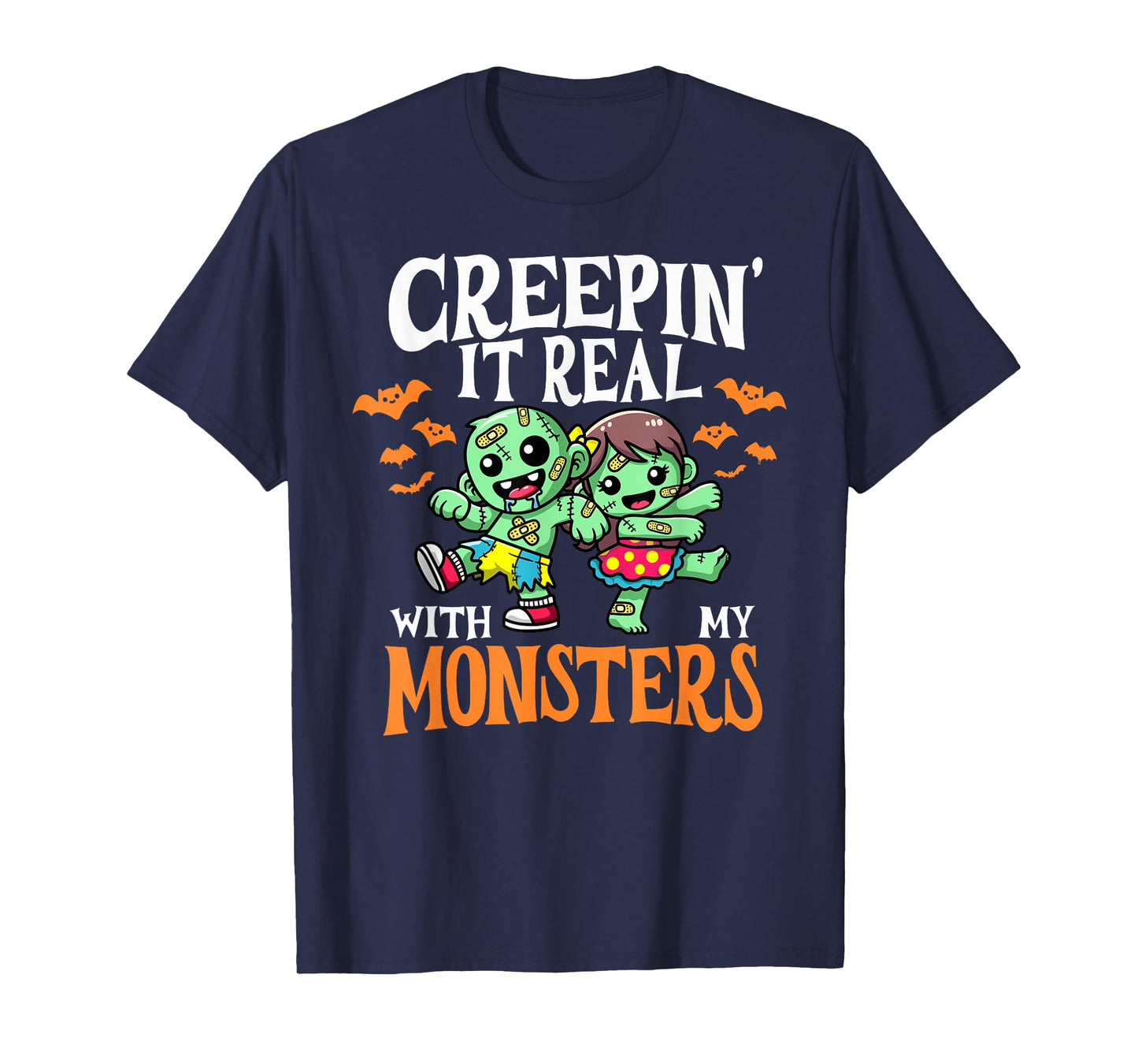 Creepin It Real Monster School Teacher Principal Halloween T-Shirt