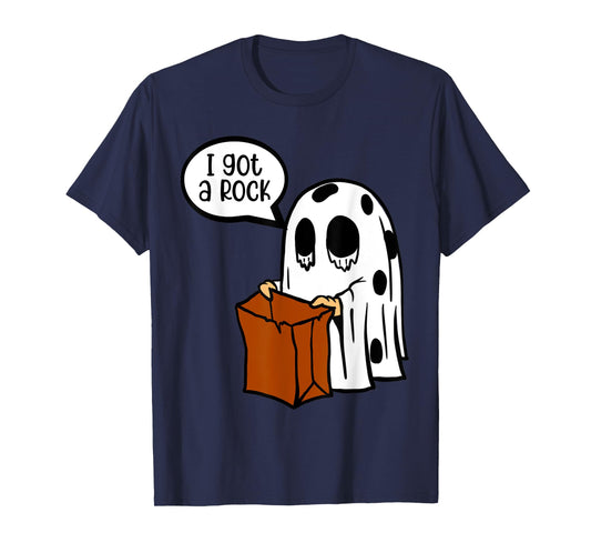 Halloween I Got A Rock Ghost Costume with Brown paper bag T-Shirt
