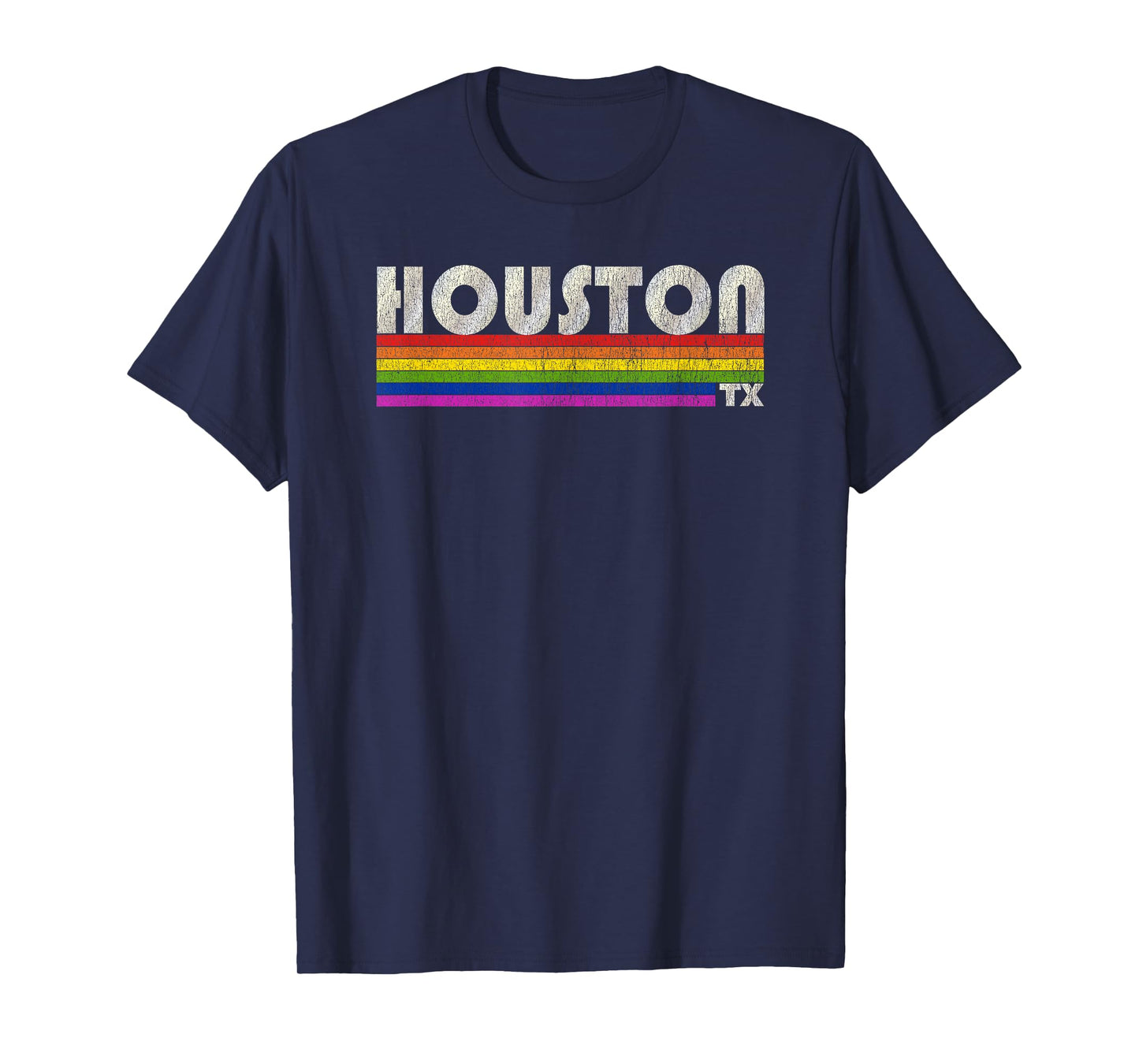 Vintage 80's Style Houston TX Gay Pride Month T-Shirt