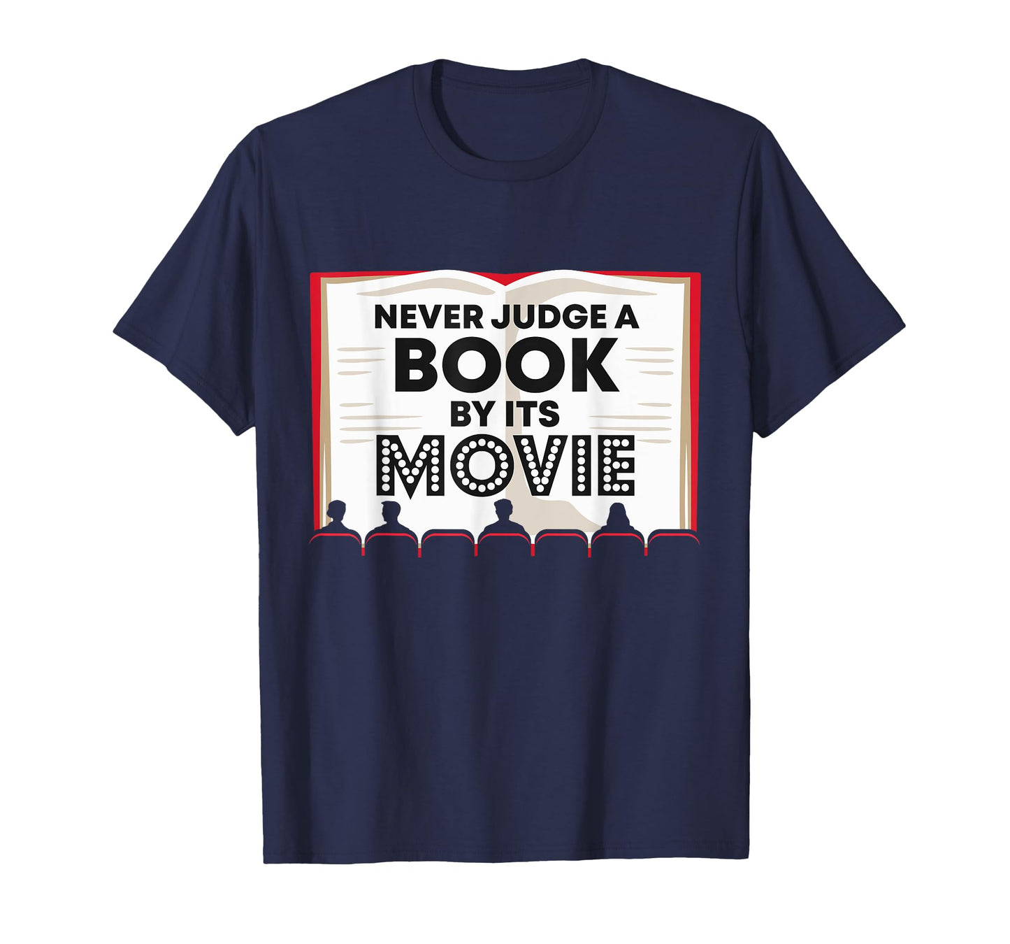 Teacher Shirts Women Men Never Judge a Book by Its Movie T-Shirt