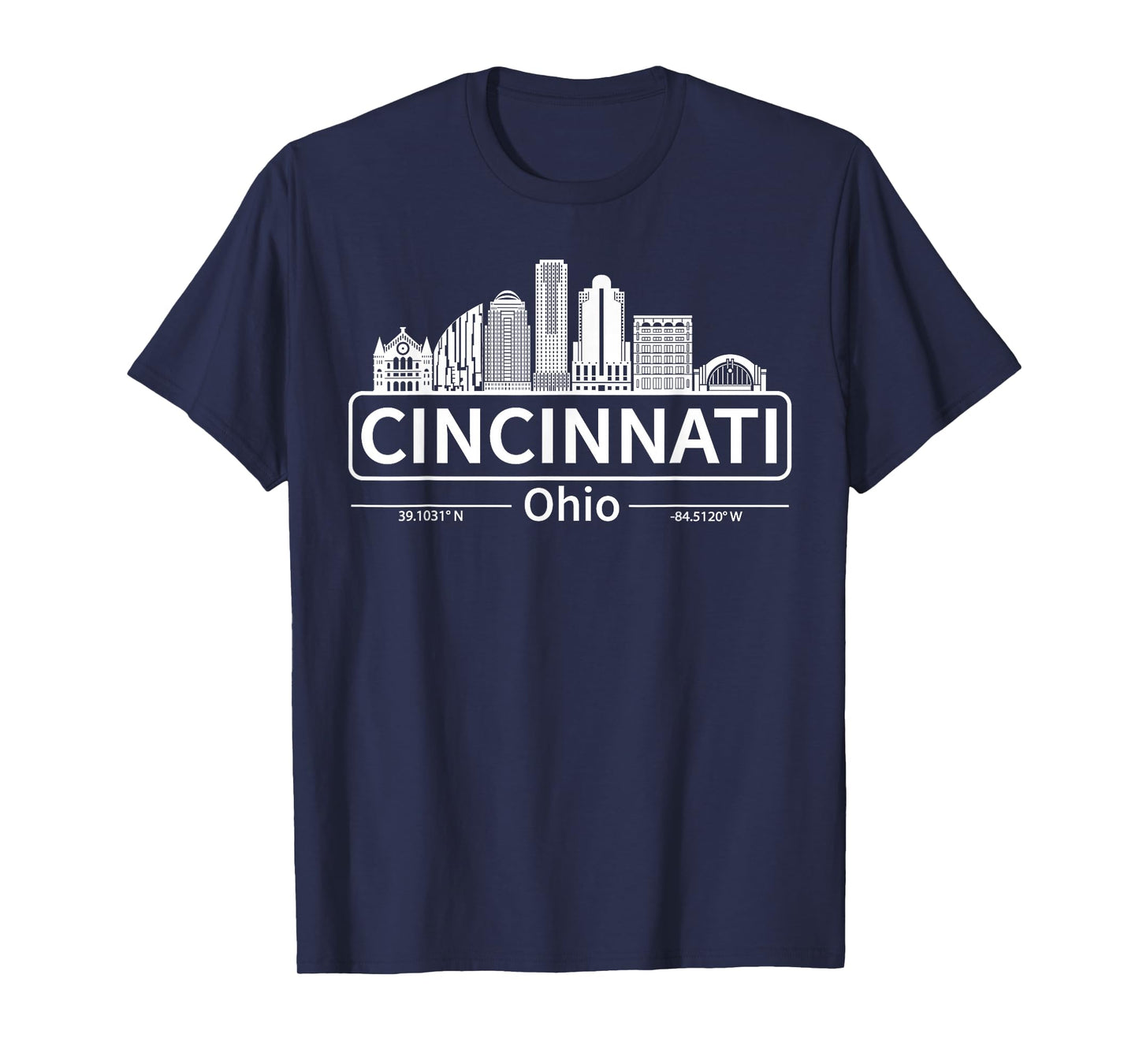 Cincinnati Ohio Skyline, Travel to Cincinnati T-Shirt
