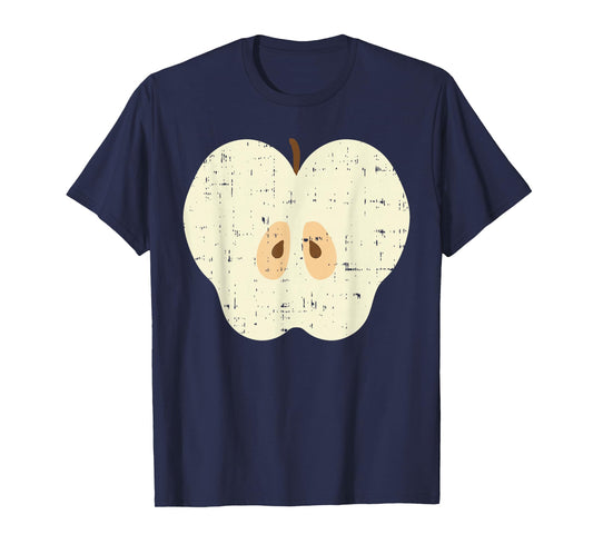 Apple Slice Funny Fruit Food Lazy DIY Easy Halloween Costume T-Shirt