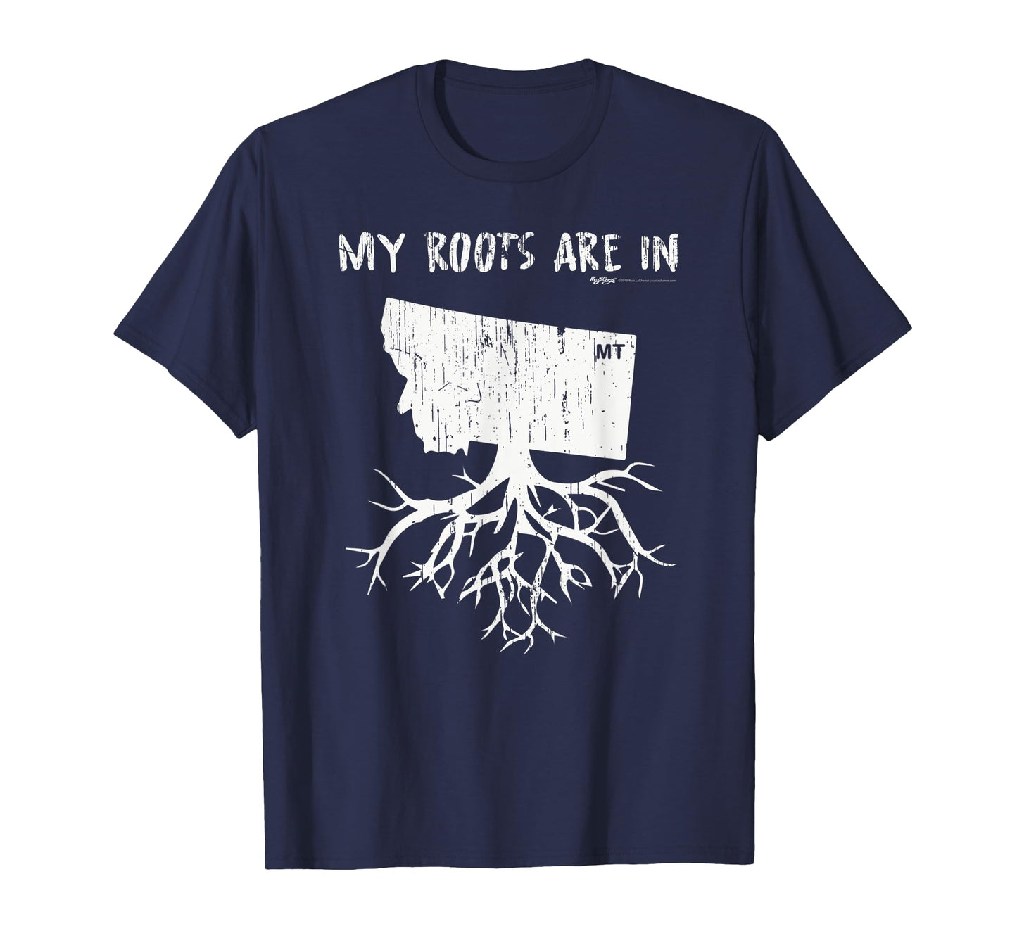 Vintage My Roots Are In Montana State T-Shirt