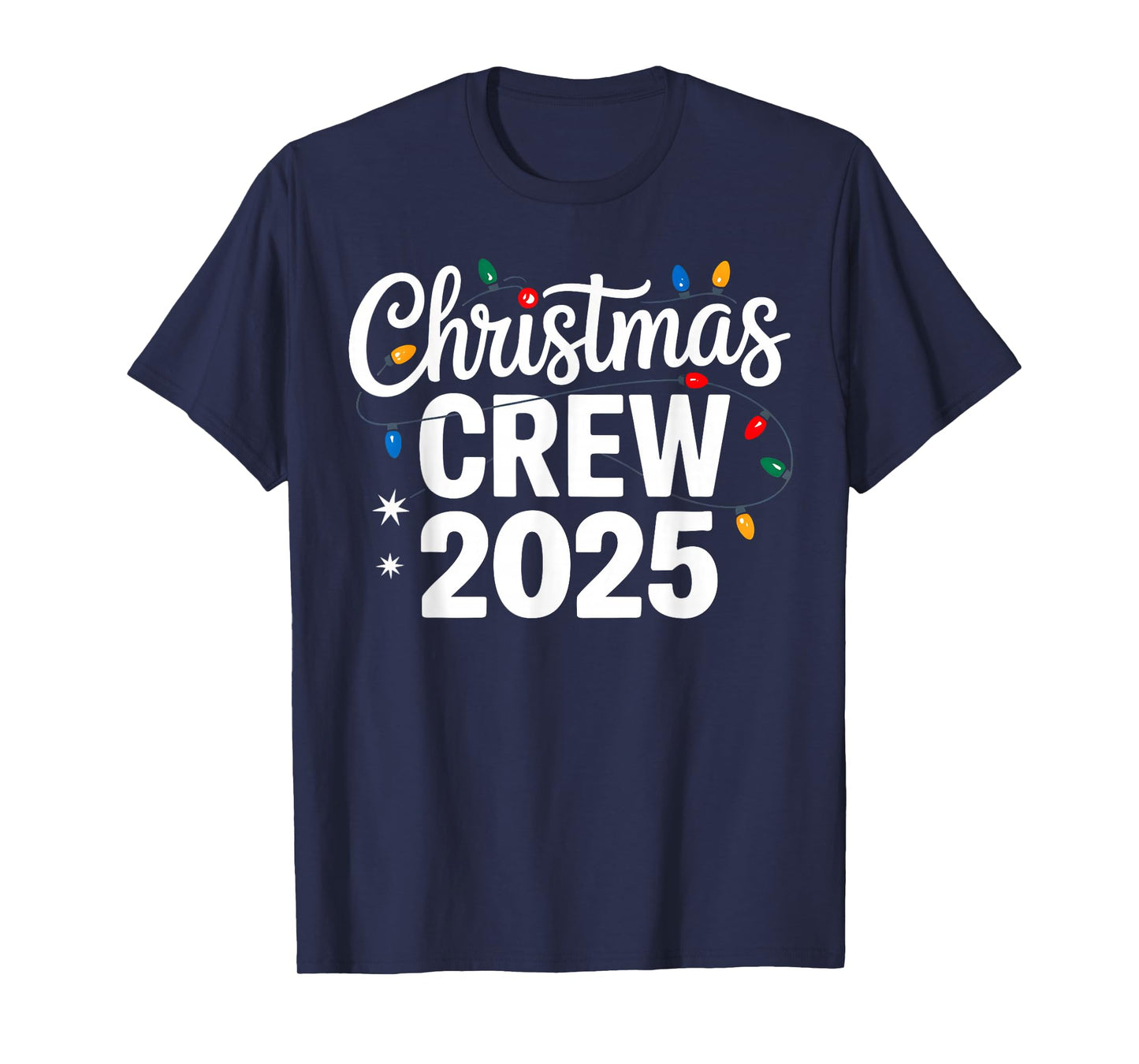 Christmas Crew 2025 Family Christmas Pajamas Xmas Matching T-Shirt