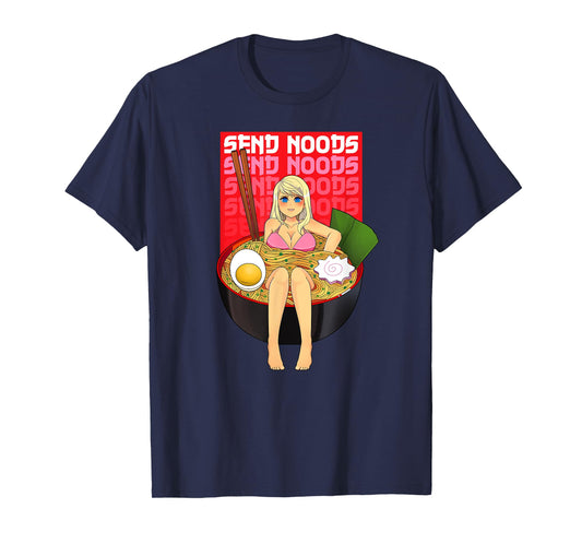 Spicy Ramen Bowl Lewd Noodle Send Noods Kawaii Ecchi Hentai T-Shirt