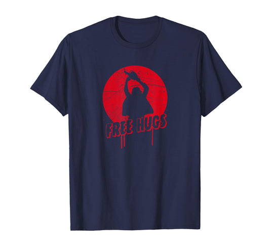 Chainsaw Horror Man - Free Hugs Halloween T-Shirt T-Shirt