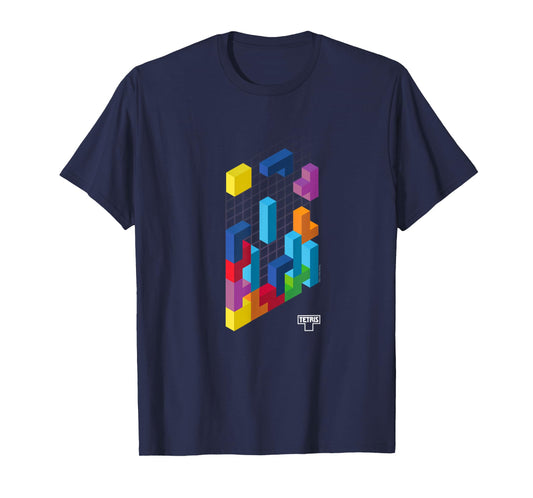 Tetris 3D Game Art T-Shirt