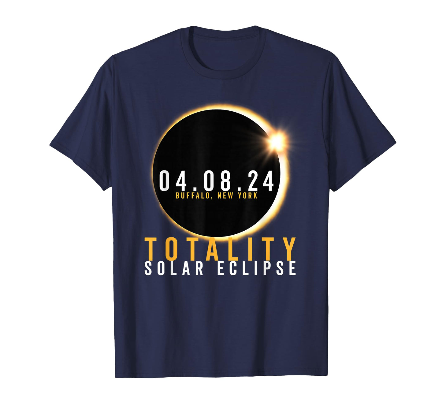 Buffalo New York Total Solar Eclipse Totality April 08 2024 T-Shirt