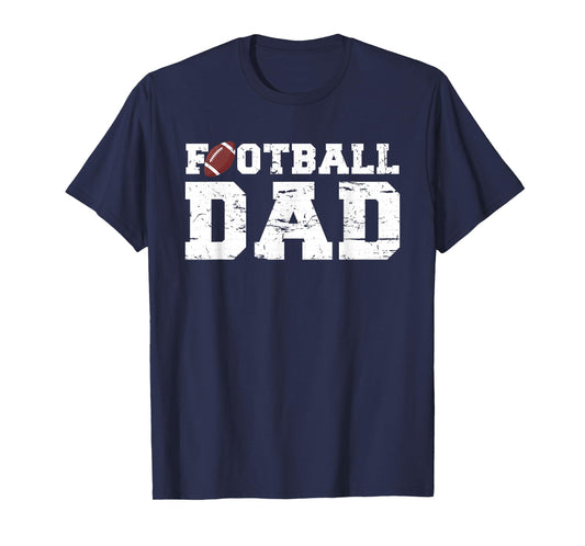 Football Papa Graphic Proud Football Dad T-Shirt
