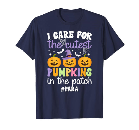 Cutest Pumpkins Spooky Para Halloween Paraprofessional T-Shirt