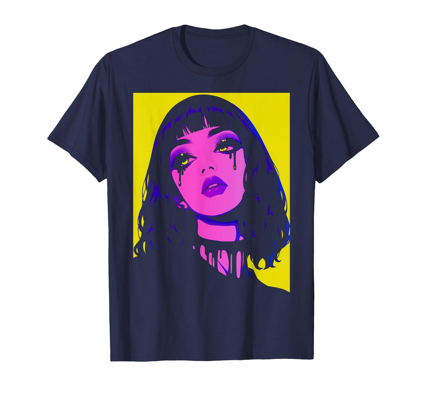 Cybergoth Cybercore Grunge Punk Goth Girl Alt Anime Manga T-Shirt