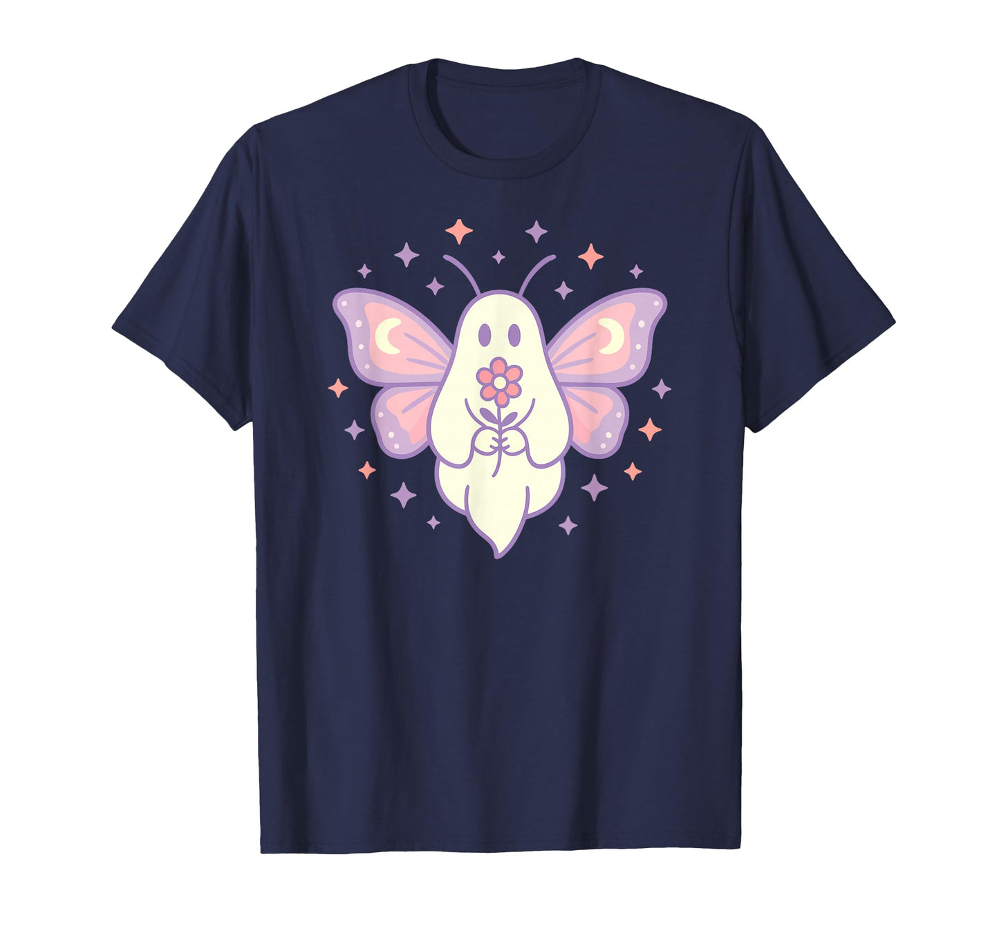 Cute Ghost Kawaii Pastel Fairycore Aesthetic Halloween T-Shirt